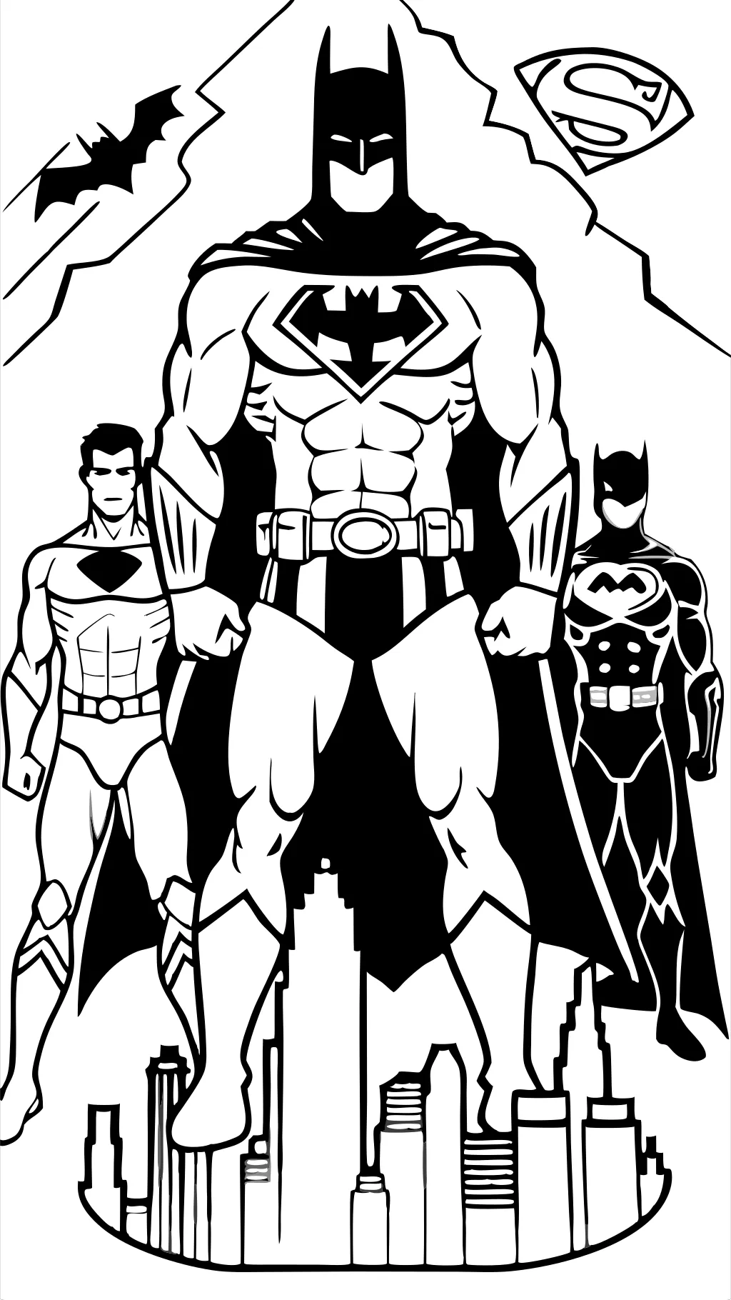 justice league coloring page